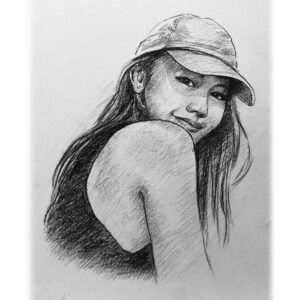 ภาพเหมือน ดินสอ a4