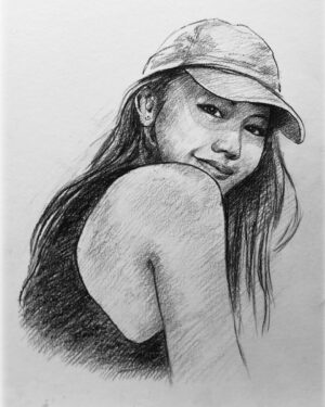 ภาพเหมือน ดินสอ a4